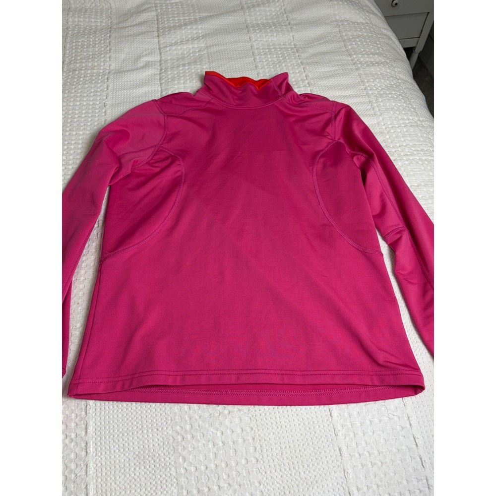 Nike Dri-FIT Pink Mock Neck Long Sleeve Athletic Pullover Shirt Size M
